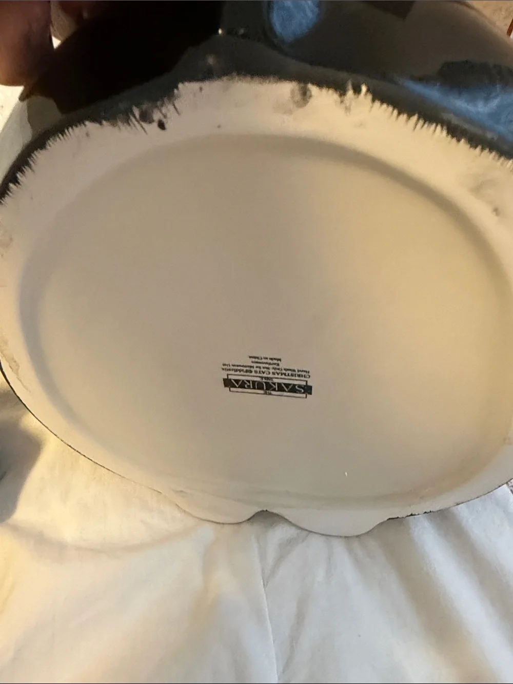 NIB Sakura Black & White Cat Decorative Bed Accent
